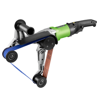 不锈钢拉丝机小型圆管弯管金属打磨抛光机台式电动钢管外圆除锈机