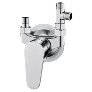 明装冷热混水阀浴室热水器淋浴水龙喷头花洒二进一出太阳能阀双控