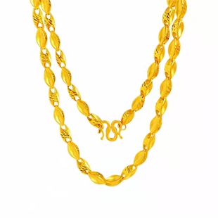 创缘镀黄金项链男粗霸气老板链镀沙金链子大号夸张款仿真首饰道具