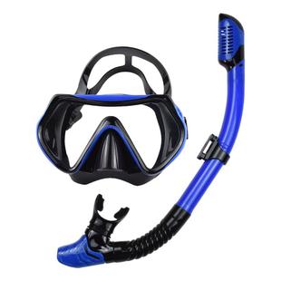 成人硅胶潜水镜浮潜三宝全干式呼吸管游泳眼镜自由潜防水面罩装备