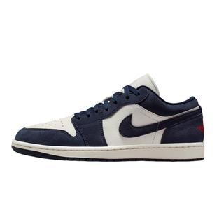 NIKE耐克男鞋AIR JORDAN 1 LOW AJ1低帮海军蓝复古板鞋IO7448-400