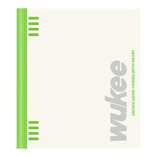 物几 软背活页本360度翻折书写不硌手可拆卸换芯笔记本子学生记事本B5横线方格硬壳加厚内含分隔页错题本