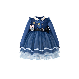 DSCG女童朱迪兔子警官COS衣服疯狂动物城儿童服装洛丽塔公主裙