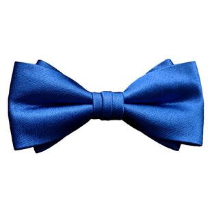 宝蓝色领结婚礼男士新郎伴郎煲呔舞台表演纯手工蝴蝶结领花bowtie