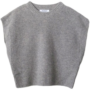 清仓不tui◆韩国原单100%马海毛羊毛马甲针织秋冬背心D10305