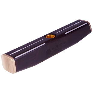 长寿牌门球杆器材铝合金槌头方头底翘头檀木锤头门球棒黑檀木棒头