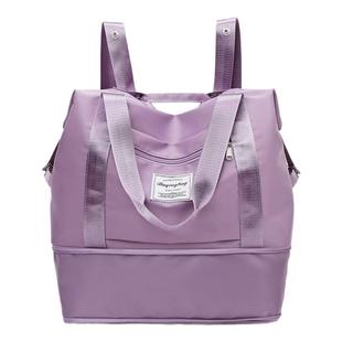 手提旅行包大容量女轻便待产包收纳袋短途行李袋双肩折叠防水运动