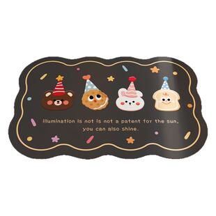 硅藻泥吸水垫卫生间门口地垫防滑耐脏脚垫浴室洗手间厕所速干地毯