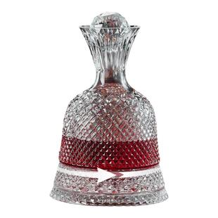 轻奢水晶旋转陀螺醒酒器红酒家用高级感葡萄酒杯乔迁送礼礼盒套装