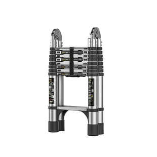 伸缩梯子升降工程梯不锈钢便携家用人字梯多功能直梯折叠梯铝合金