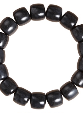 新疆和田玉聚墨籽料青花直切手串