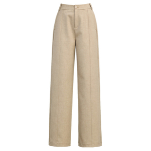 阔腿裤女春款2026新款休闲裤显瘦垂感高腰胖mm大码宽松西装直筒裤