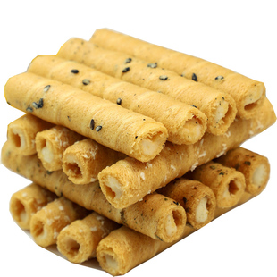 忌糖怕糖无添蔗糖流心鸡蛋卷蛋酥卷酥夹心椰蓉芝麻小孩孕妇零食