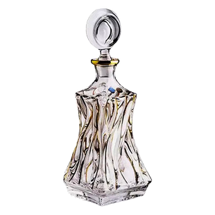 捷克进口BOHEMIA水晶玻璃手工描金XO威士忌酒杯洋酒杯2只礼盒套装