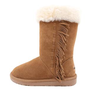 【孤品】MINNETONKA/迷你唐卡雪地靴流苏靴毛毛鞋乐福鞋
