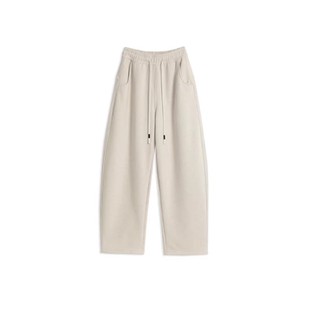 白色弯刀运动裤子女款大码新款镰刀阔腿裤休闲卫裤今年流行梧桐裤