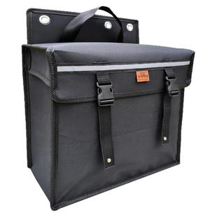 防水帆布多功能摩托车单侧挂包电动车自行车侧边包驮包后座工具包