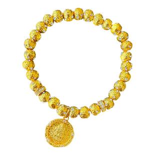 CAMIERY星球黄财神手链轻奢小众精致高级感镀24K金日常百搭本命年