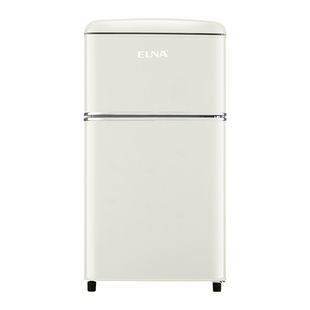 EUNA/优诺 BCD-82GR复古小冰箱双门小型迷你宝宝冰箱冷藏冷冻冰箱