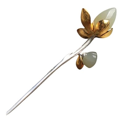 S925纯银步摇发簪女夏莲蓬高级感