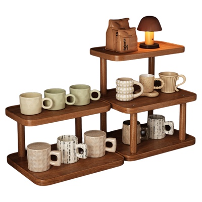 桌面整理纵向收纳不占空间杯架