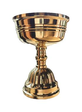 黄铜酥油灯8号花脚灯供佛