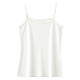 白色纯棉打底吊带小背心女内搭2026新款春夏外穿遮副乳上衣无胸垫