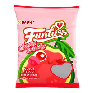欢特思软糖马来西亚进口funtuss水果糖番石榴万圣节儿童水果糖果