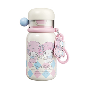 三丽鸥儿童保温杯女孩2025新款库洛米水杯女童小学生上学专用杯子