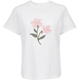 Vero Moda奥莱T恤女夏季新款纯棉立体印花上衣基础百搭通勤流行