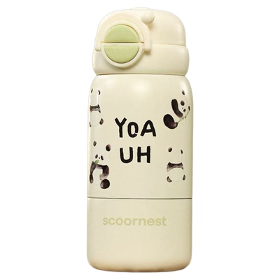 科巢儿童保温杯吸管杯宝宝喝水杯直饮杯316小学生幼儿园专用水壶