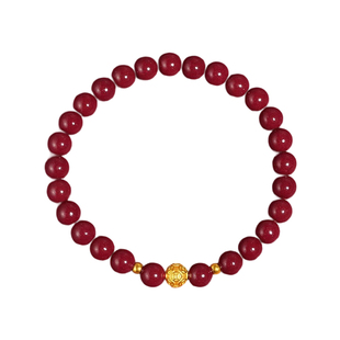 朱砂招财手链古风高颜值本命年国风紫金砂手串情侣礼物送亲友家人