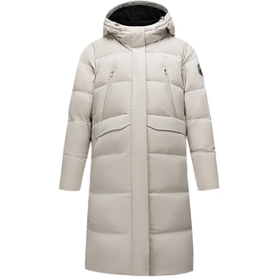 安踏冰甲羽绒服丨六度芯防泼水中长鸭绒保暖外套女棉服162617911