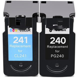 墨道 适用佳能MG3620墨盒大容量Canon 3620墨水盒彩色喷墨打印机PG240 CL241黑彩套装 黑色墨盒