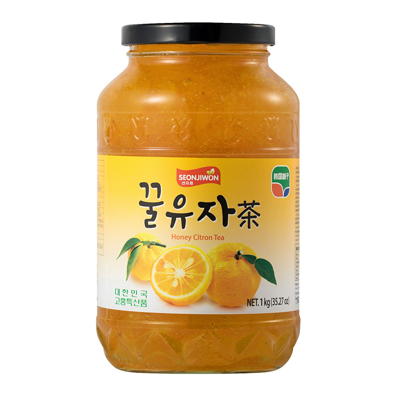 包郵鮮之園柚子茶1kg韓國(guó)進(jìn)口蜂蜜果味茶奶茶店沖飲用果醬整箱