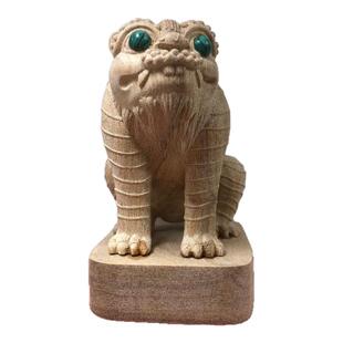 香樟木桧木雕刻虎爷将军虎神实木摆件家居玄关寺庙供奉装饰工艺品