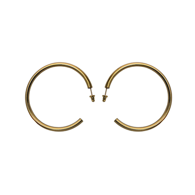 银色刘雯同款欧美钛钢耳环