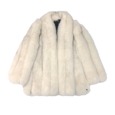 原生态进口狐狸毛外套时尚皮草男