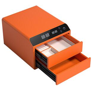 虎牌首饰保险柜家用小型指纹抽屉式保险箱存钱黄金珠宝梳妆台一体首饰收纳盒智能防盗抽屉密码搬不走2026新款