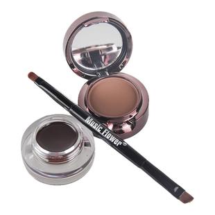Music Flower Brown + Black 2In1 Eyeliner Gel Eyebrow Powder