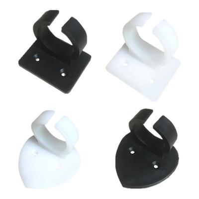 方心形台标夹子新闻采访麦牌咪夹广告牌卡扣麦标墙壁卡包箱话筒夹