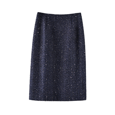 毛呢半身裙短裙包臀裙秋冬a字裙