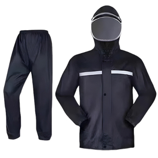 长款套装男款分体式外卖骑手专用单人雨衣雨裤全身防暴雨骑行防水