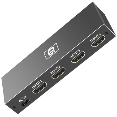 阿音HDMI2.1切换器四进一出遥控
