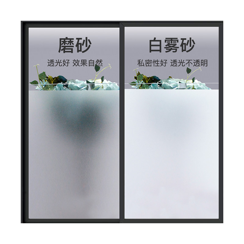 磨砂玻璃贴膜透光不透明防窥视