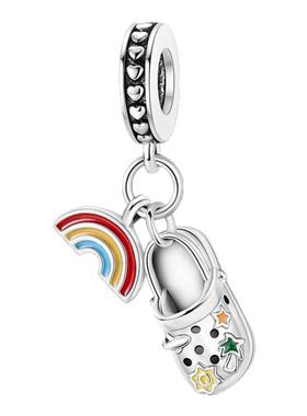 潘家风格DIY香蕉吊饰原创设计铜镀S925银茶杯串珠人物与生活系列