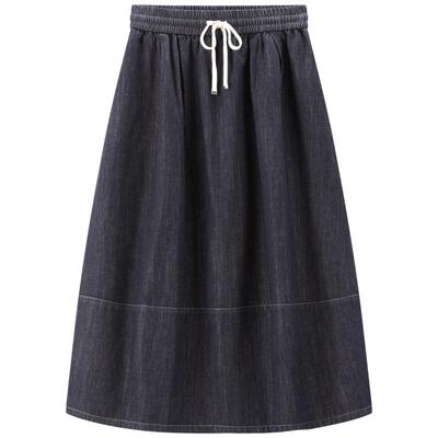 【商场同款】太平鸟牛仔半身裙女夏季新款宽松A字花苞裙A3HFG2335
