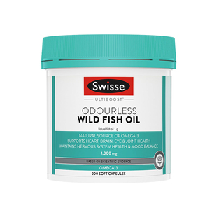 Swisse高纯度欧米伽3omega3DHA+EPA1000mg鱼油软胶囊200/400粒
