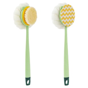 洗澡擦背神器搓澡双面洗澡刷搓背后背不求人搓澡长刷子软毛沐浴刷