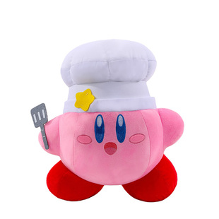 星之卡比公仔厨师造型毛绒玩具粉色可爱大号抱枕布偶儿童生日礼物